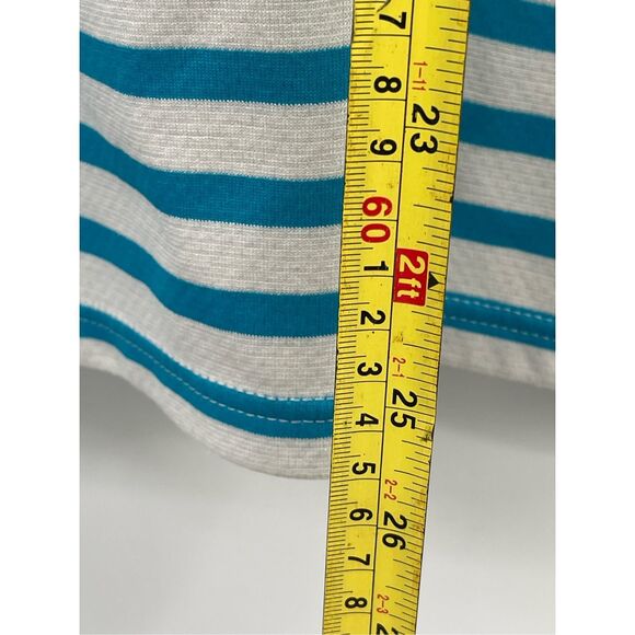 Patagonia Shirt Capilene 3 Midweight Baselayer Women Medium Aqua Blue Stripe - Picture 4 of 10